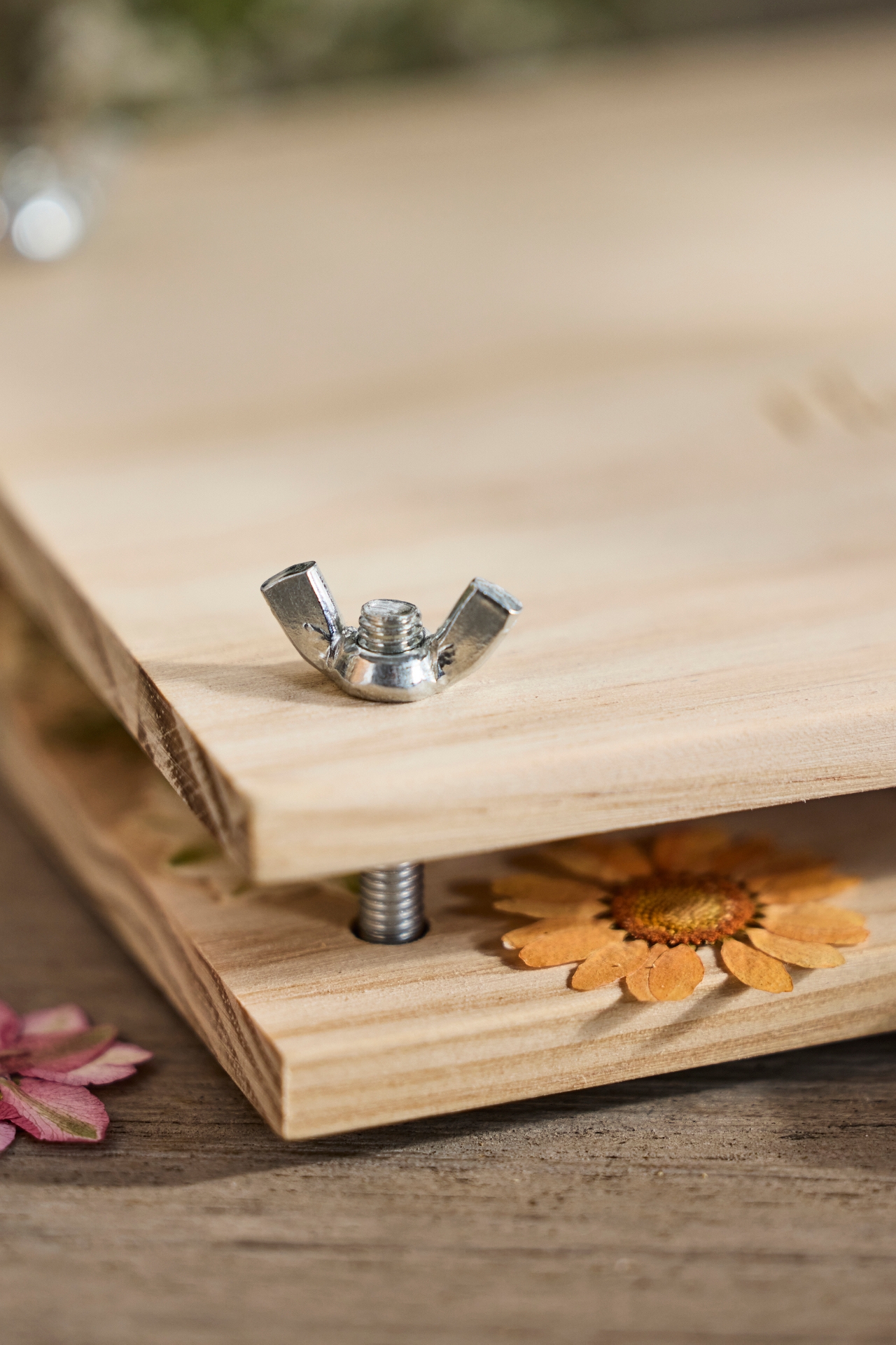 Wooden Floral Press