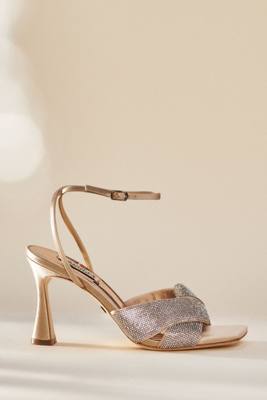 Badgley Mischka Collection Brinlee Ankle Strap Sandal In Beige