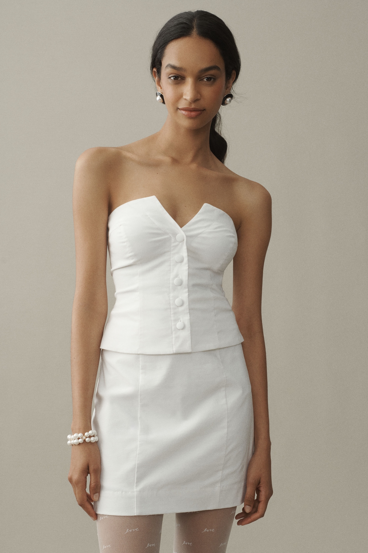 BHLDN Strapless Vest Mini Dress MarketFair Shoppes