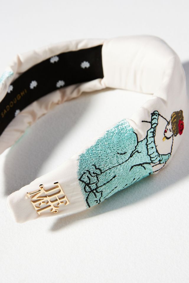 Lele Sadoughi x The Met Degas Embroidered Headband  display picture 3