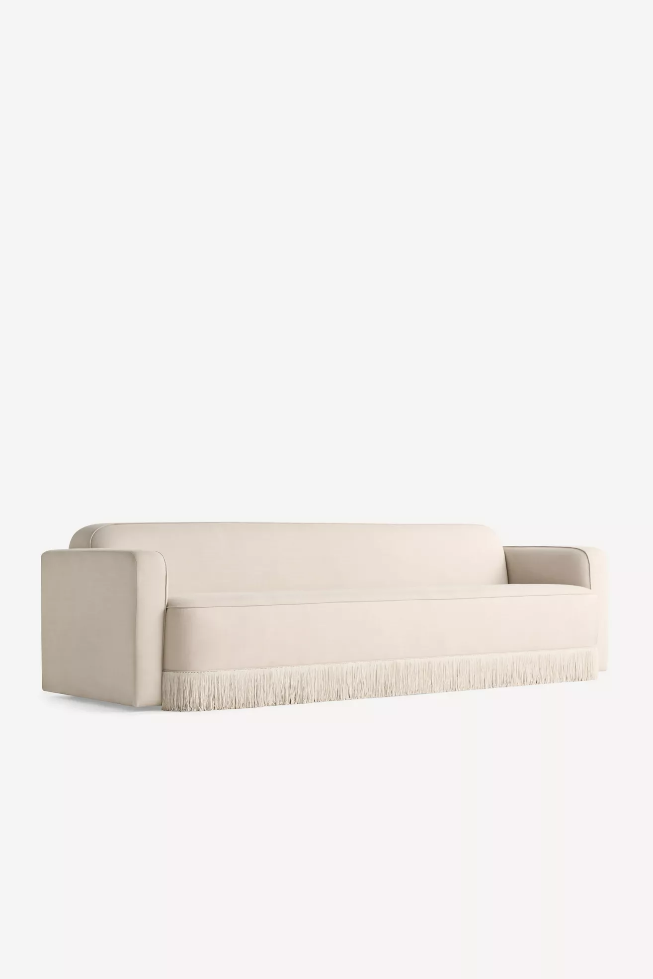 Sinclair Performance Linen Fringe Sofa - thumbnail 2