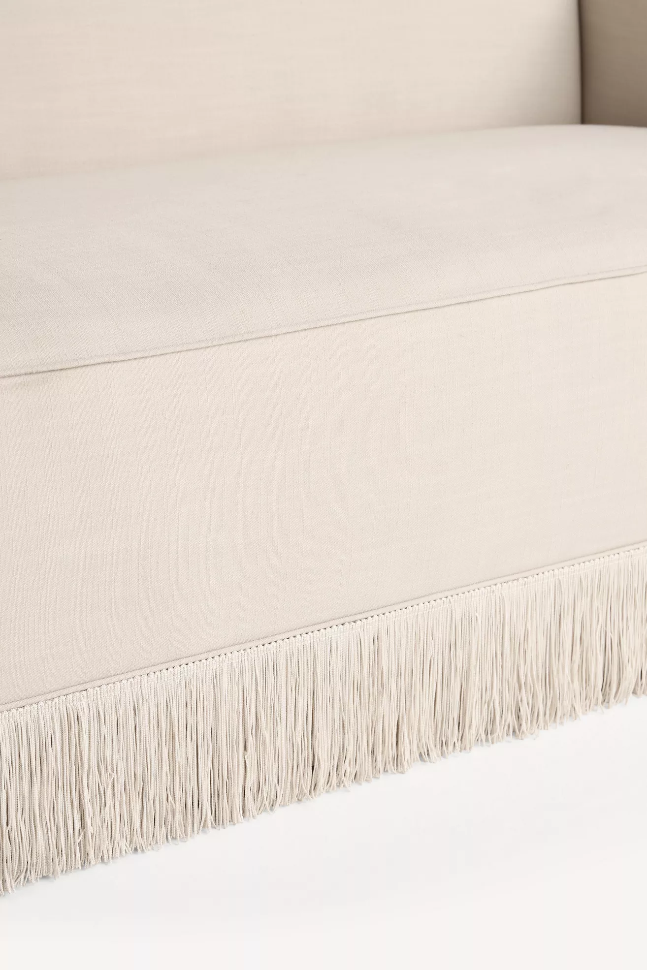 Sinclair Performance Linen Fringe Sofa - thumbnail 5