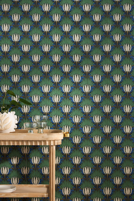 Morris & Co. Tulip & Bird Floral Wallpaper