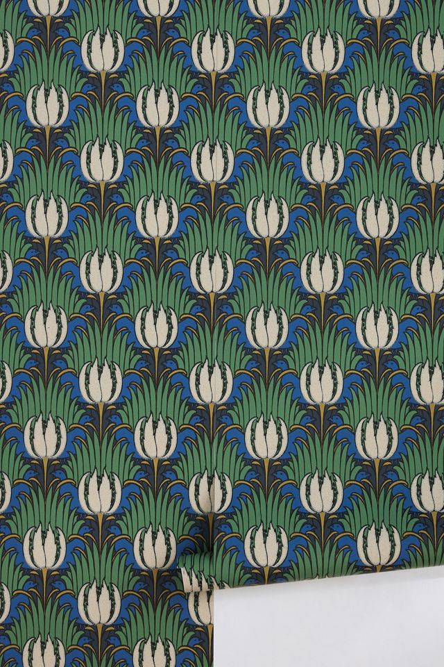 Tulip & Bird Floral Wallpaper #2