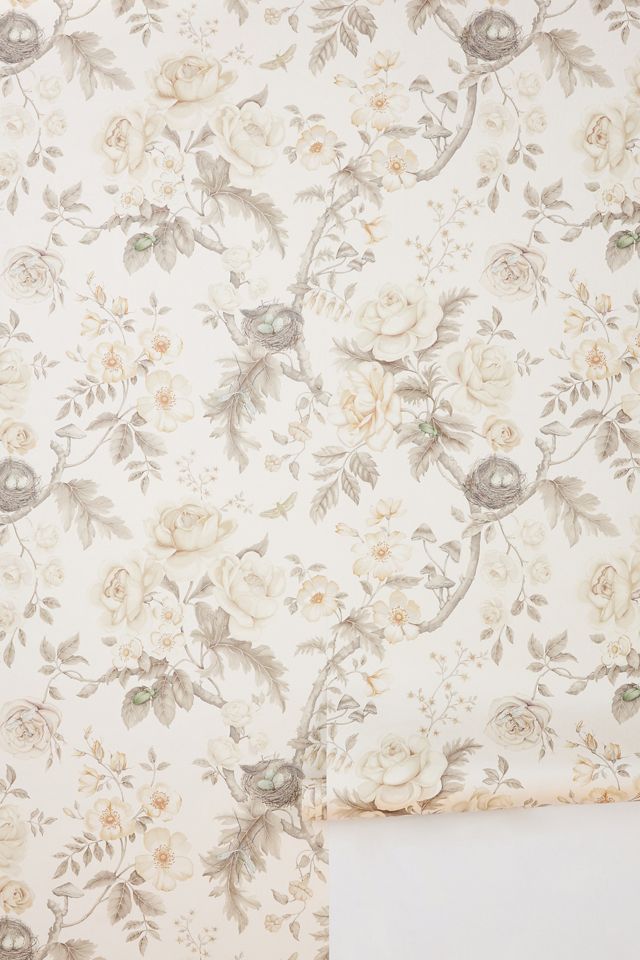 Tansy Bloom Floral Oyster Wallpaper #2