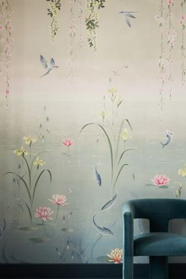 Mitchell Black Low Frequency Geometric Wallpaper
