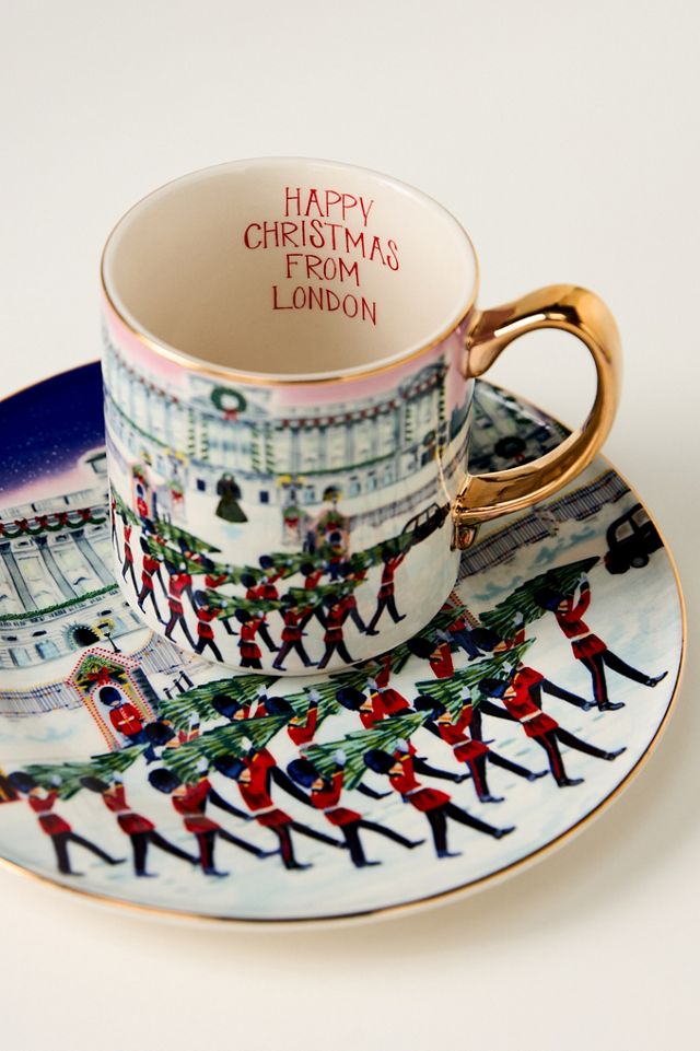 Holiday In the City Stoneware Dessert Plate
 #1