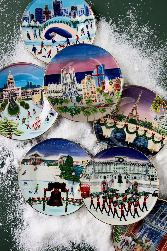 Holiday In the City Stoneware Dessert Plate
 #2