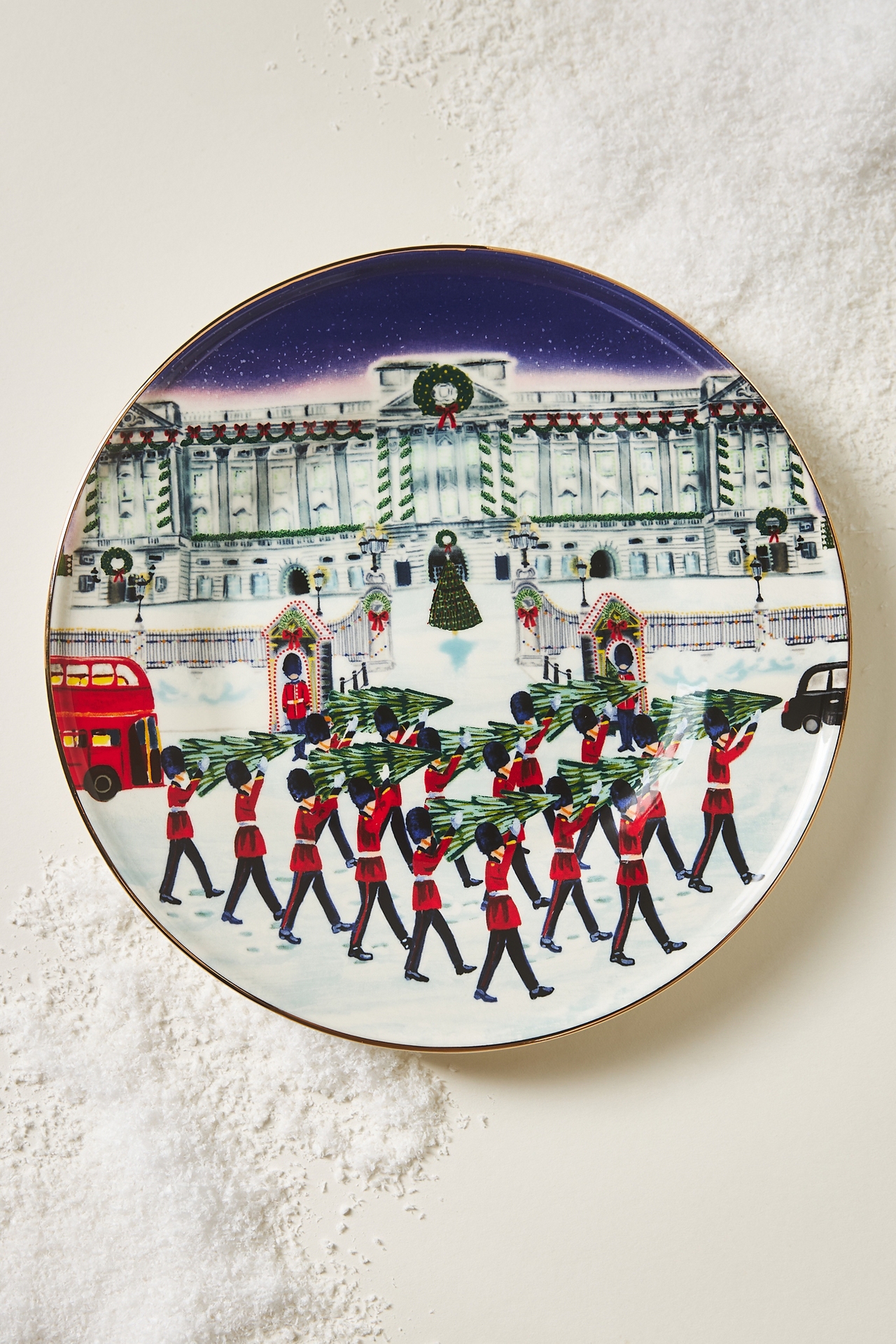 Holiday the City Stoneware Dessert Plate