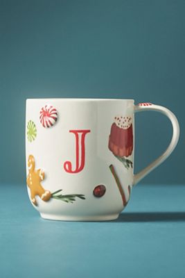 Holifaye Stoneware Monogram Mug