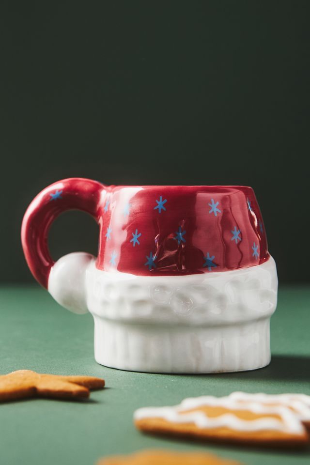 Isabela Dos Santos x Anthropologie Cozy with Mr. Santa Claus Stoneware Mug #1