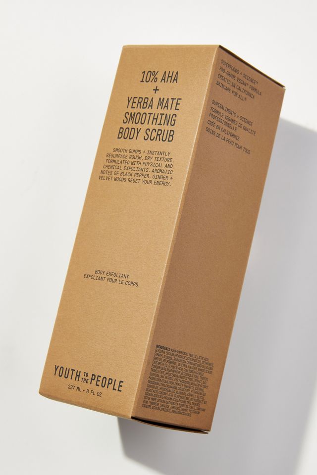 Youth To The People 10% AHA + Yerba Mate Smoothing Energy Body Scrub #3