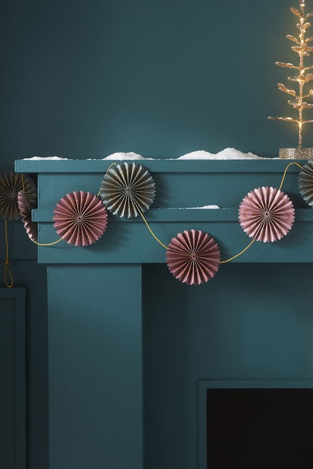 Lumiere Party Paper Fan Garland #1