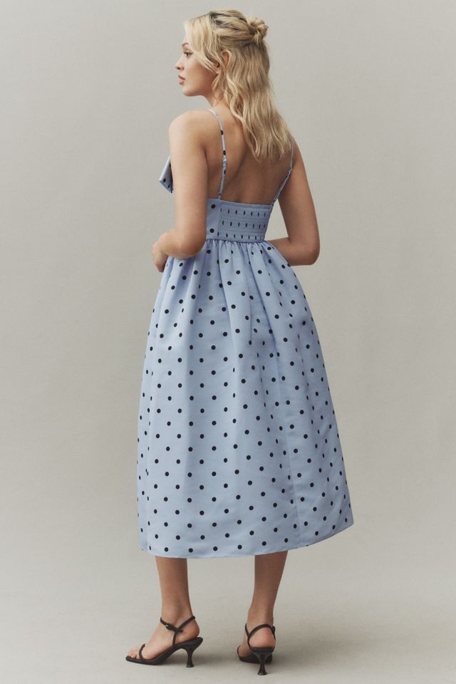 Sachin & Babi Sloane Asymmetrical Bow Taffeta A-Line Midi Dress #1