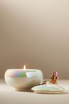 Shop By Anthropologie Holiday Figural Gourmand Sweet Tonka & Vanilla Ceramic Candle In White