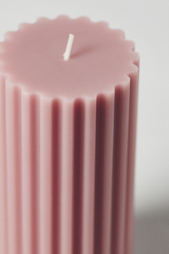 Fluted Pillar Candle #1