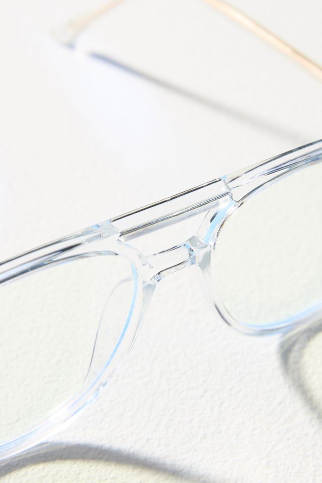 Anthropologie x Isea Lindsay Readers blue light Blue and White  Glasses 1.50 I-SEA x Anthropologie Lindsay Readers - ShopStyle Eyeglasses main image 2