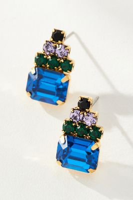 Tova Kia Post Earrings In Blue