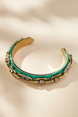 Tova Hillary Cuff Bracelet In Green