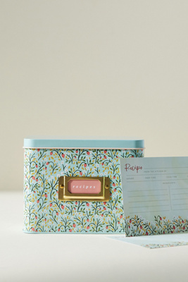 Tin Recipe Box