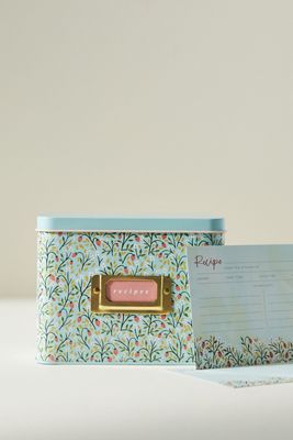 Tin Recipe Box