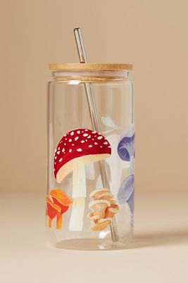 Glass Tumbler with Lid