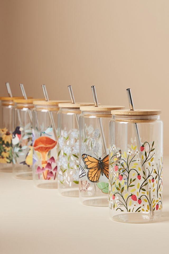 Glass Tumbler with Lid #1