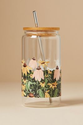 Glass Tumbler with Lid