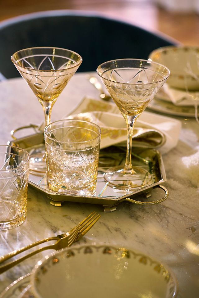 The Met x Anthropologie Double Old Fashioned Glasses, Set of 4 ...