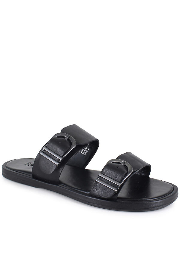 Shop Splendid Farrin Slide Sandals In Black