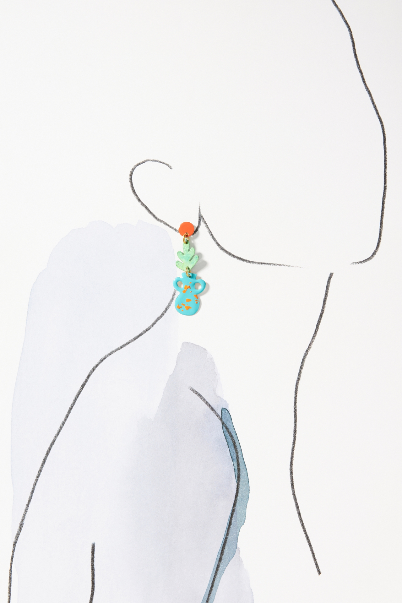 Sibilia Terrazzo Drop Earrings