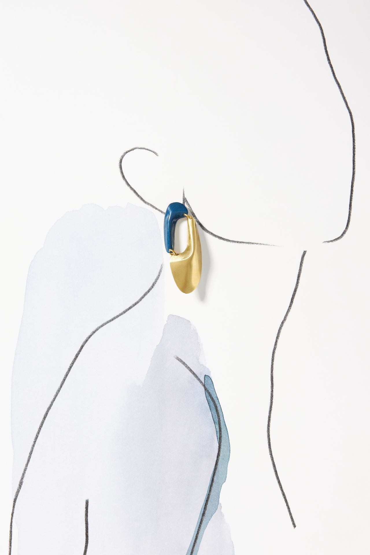 Sibilia Pinch Drop Earrings