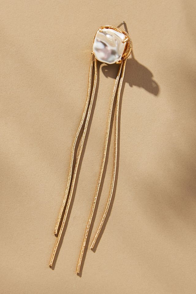 Slinky Fringe Drop Earrings #1