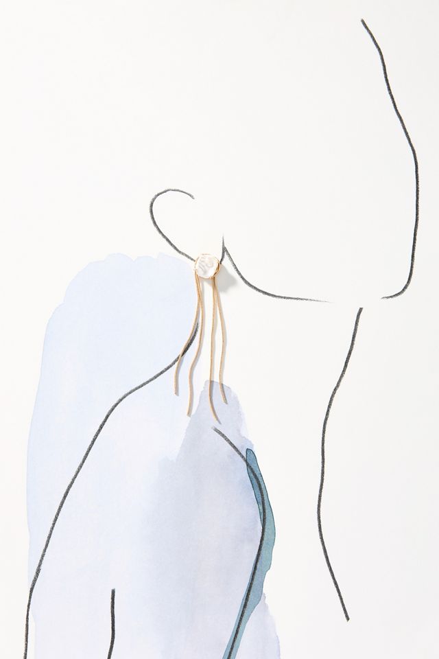Slinky Fringe Drop Earrings #2