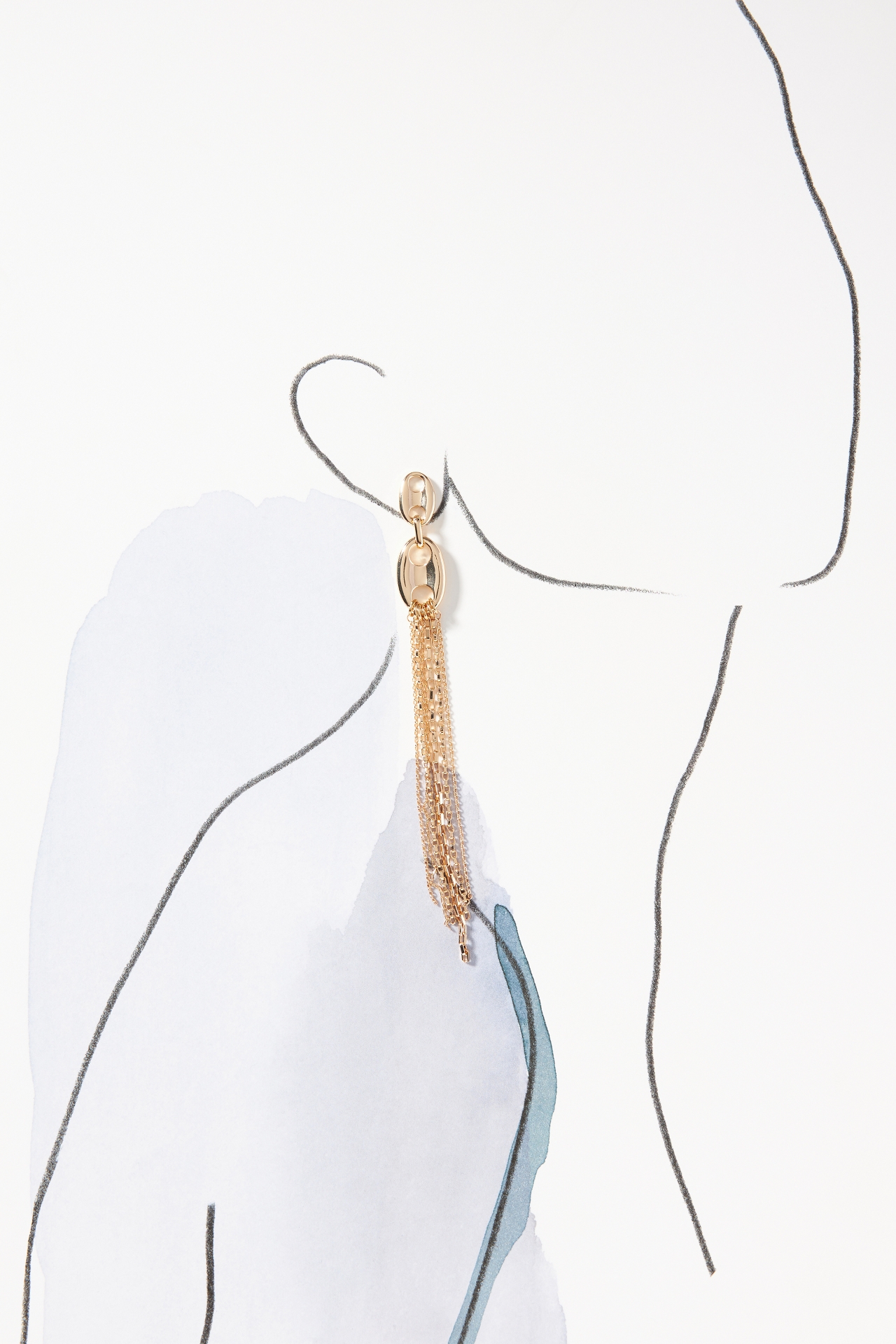 Pop Tab Slinky Fringe Drop Earrings