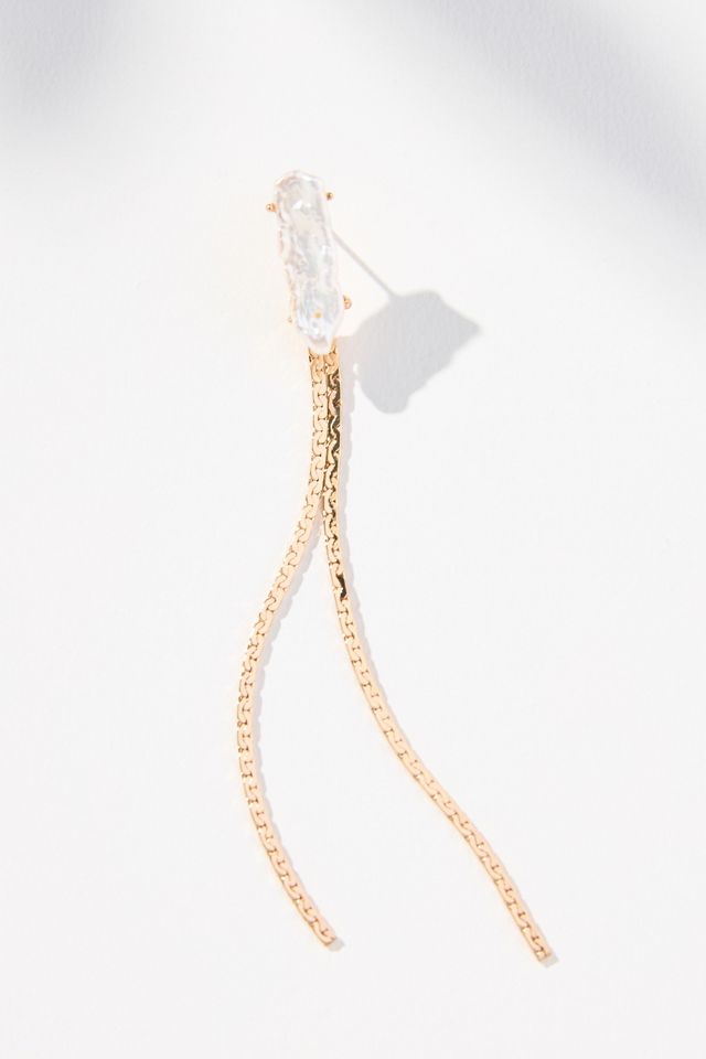 Pearl Slinky Drop Earrings #1
