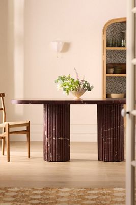 Kanta Rectangular 72" Marble Dining Table