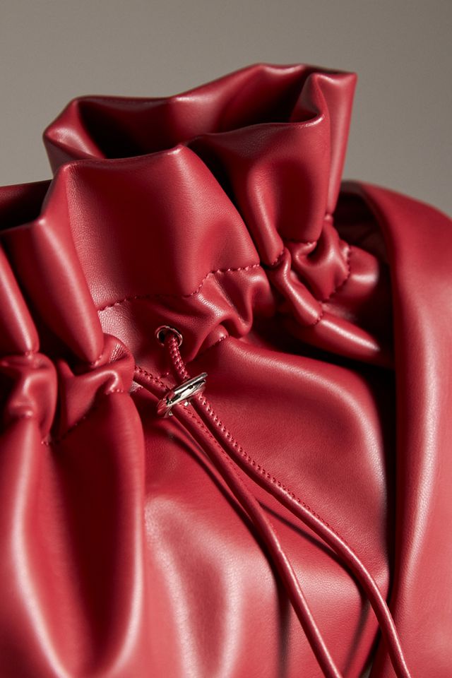 Faux-Leather Scrunch Shoulder Bag #2