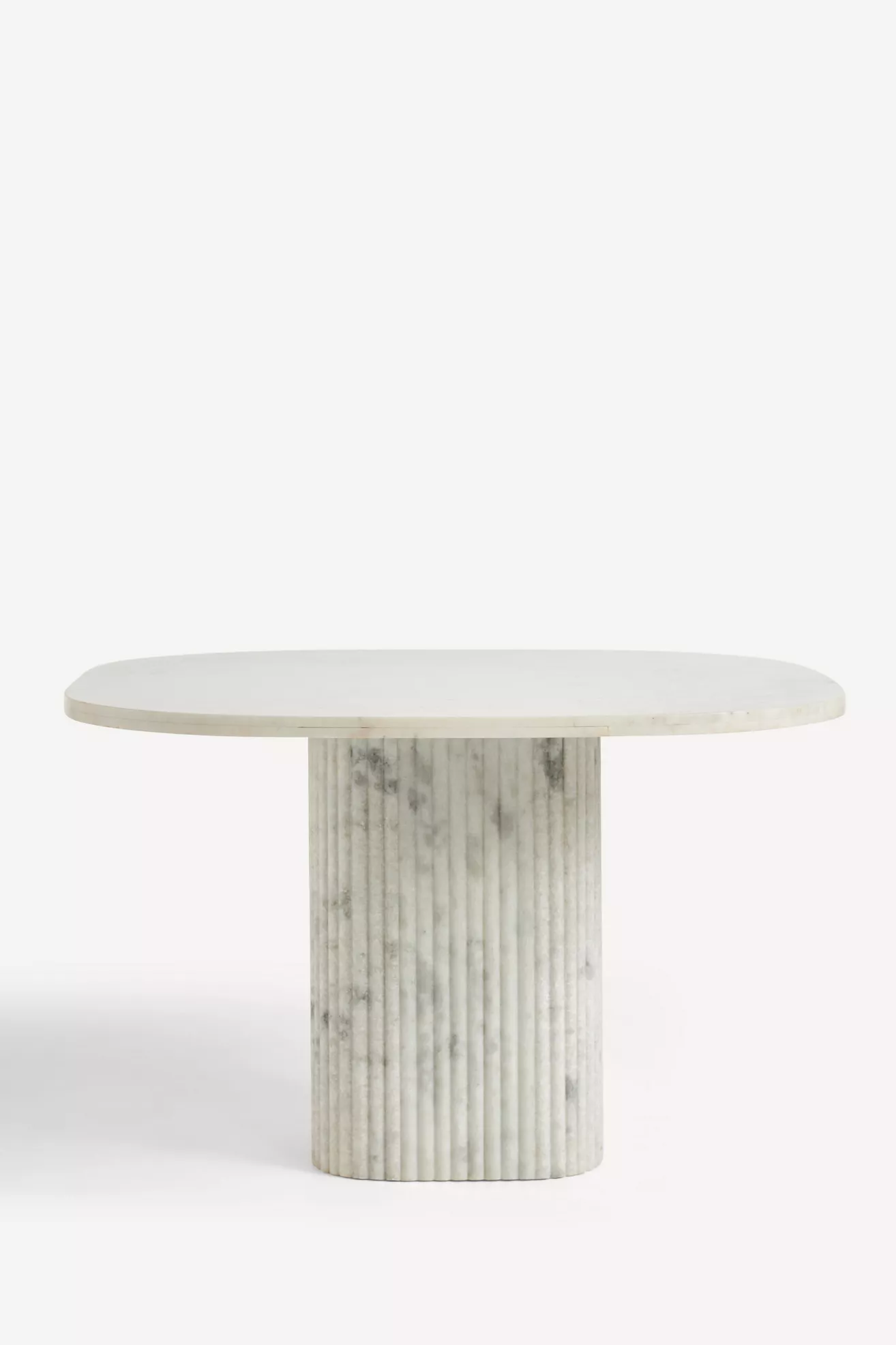 Kanta Square 48"  Fluted Marble Dining Table - thumbnail 2