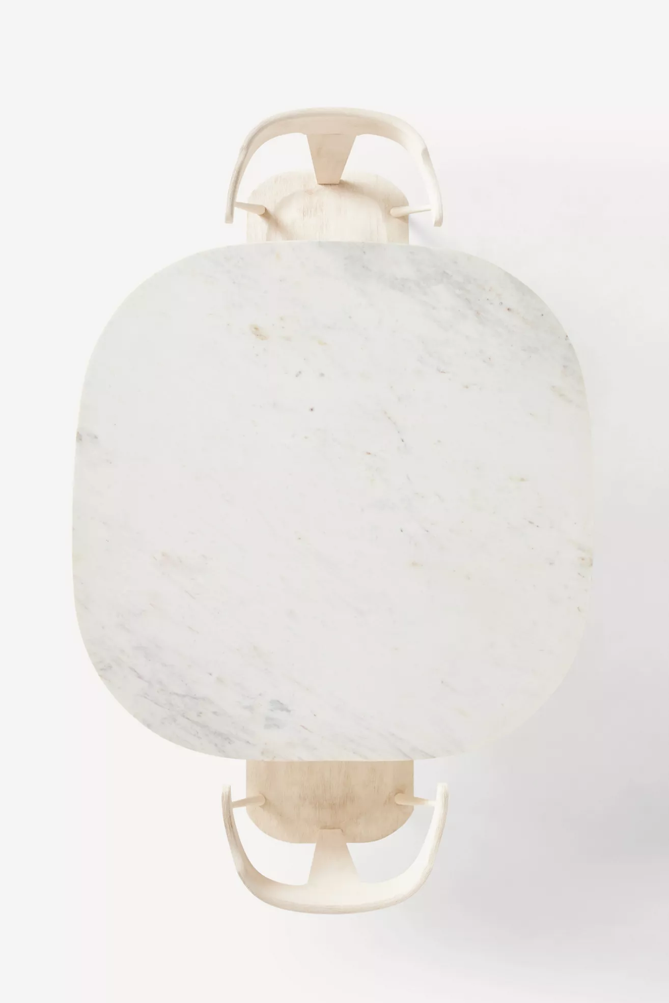 Kanta Square 48"  Fluted Marble Dining Table - thumbnail 5