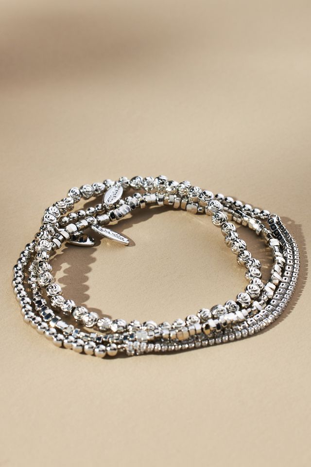 Mini Mixed Beaded Bracelets, Set of 3 #1