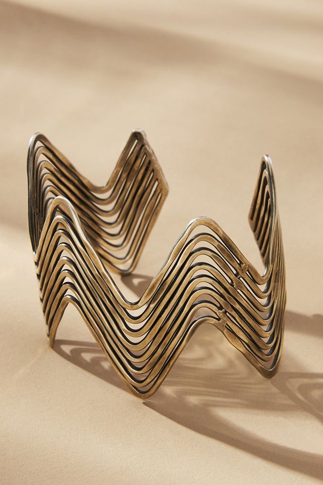 ‼️RARE‼️?Anthropologie??NWT?Western Cuff Bracelet PAUL DURKEE Sterling 925 Southwestern SPINY OYSTER  main image 4