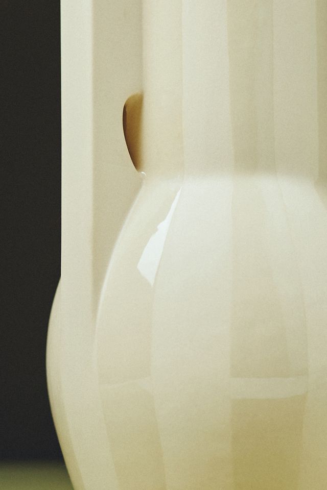 Tonal Striped Ceramic Vase #3