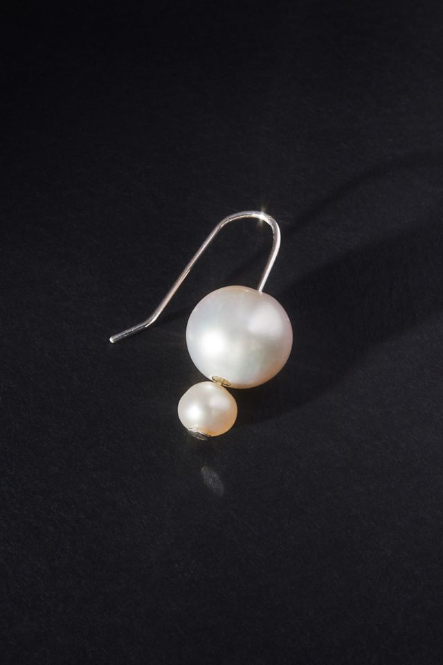 Maslo Double Orb Pearl Earrings #1