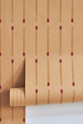 Matchstick Kraft Wallpaper