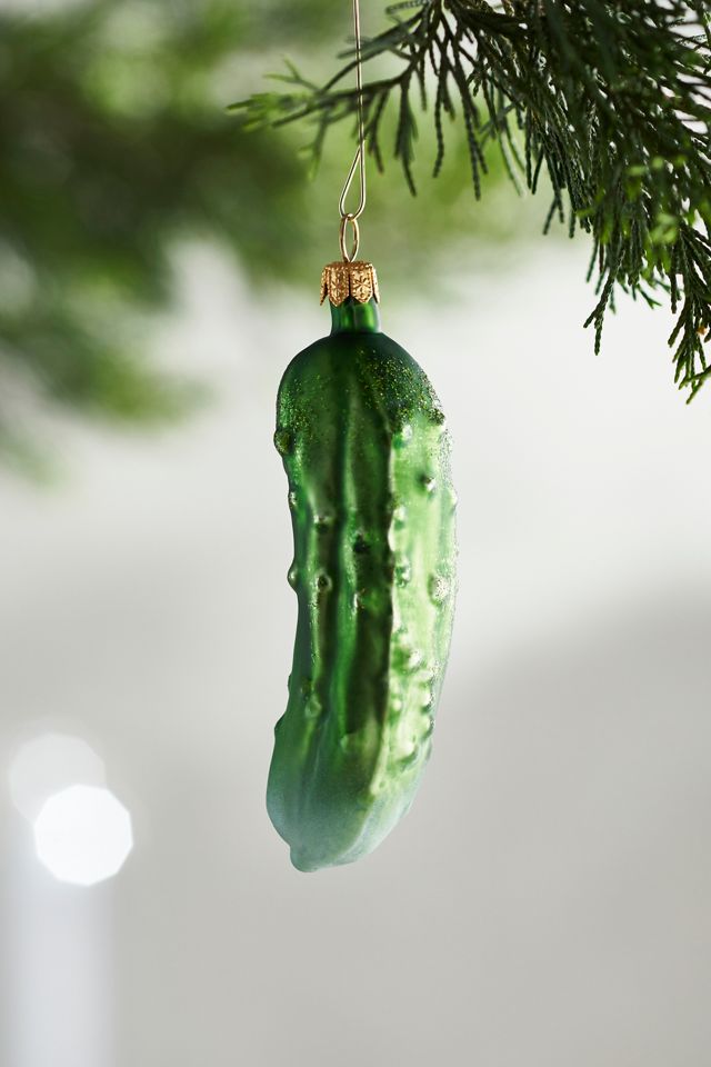 Cucumber Glass Ornament #1