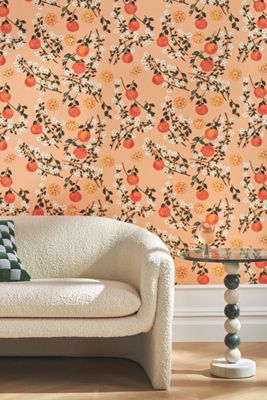 Carly Beck Arance Dolci Fruit Floral Wallpaper