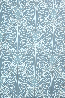 MITCHELL BLACK SPLASH BLUE GEOMETRIC WALLPAPER 