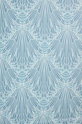 Mitchell Black Splash Blue Geometric Wallpaper