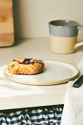 Glazed Garage River Stoneware Salad Plates, Set of 4